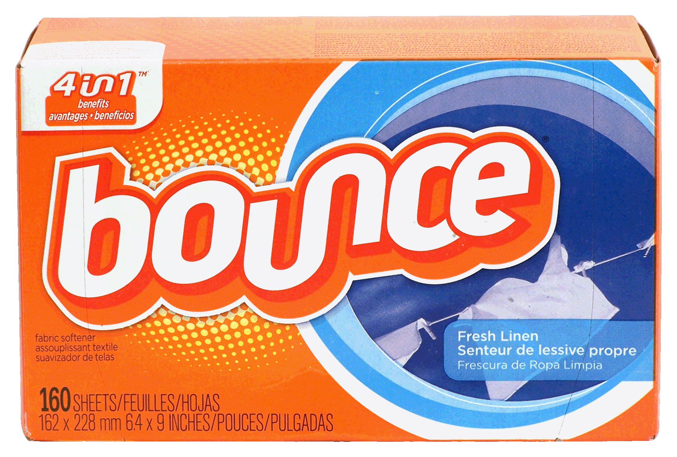 Bounce  fabric softener dryer sheets, fresh linen scent Full-Size Picture